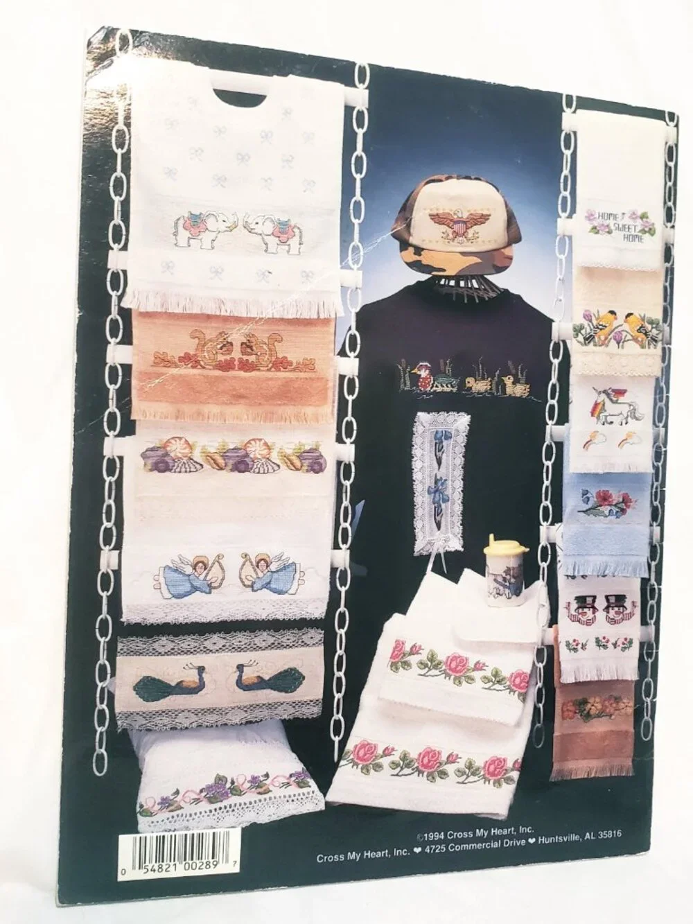 Border Bonanza Cross Stitch Leaflet 1994 Cross My Heart CSB94 Cow Fish Peacocks